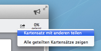 Das neue Teilen Menü